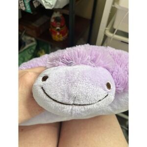 My Pillow Pet Plush Stuffed Animal Purple Huggable Hippo 2010 Rare Medium 21'